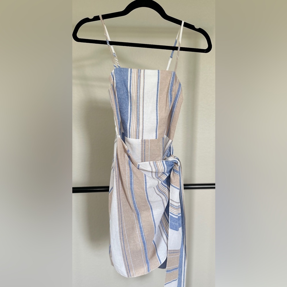 Vici Cotton Blend Wrap Dress - S